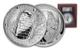 2019-P Apollo 11 50th Anniversary 5-oz Silver Dollar NGC PF70UC First Day of Issue - Charlie Duke Signed Label