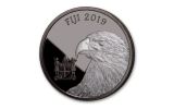 2019 Fiji $1 1-oz Silver Eagle with Blackened Ruthenium Proof