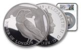2019 Great Britain £10 5-oz Silver Tower of London Ravens NGC PF69UC First Strike