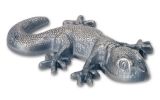 2018 Palau $5 1-oz Silver Gecko Shaped Antiqued BU