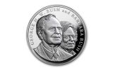 2018 George & Barbara Bush 5-oz Silver Commemorative Medal Proof