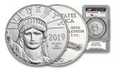 2019 $100 1-oz Platinum Eagle PCGS MS70 First Day of Issue w/Mercanti Signature 
