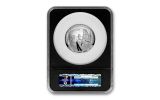 2019-P Apollo 11 50th Anniversary 5-oz Silver Dollar NGC PF70UC First Day of Issue - Black Core, Astronaut Footprint Label