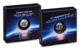 2019 Barbados $5 1-oz Silver Spherical Moon Antiqued