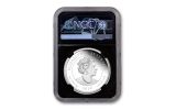 2019 Australia $1 1-oz Silver Moon Landing Apollo 11 50th Anniversary NGC PF70UC First Releases - Black Core, Astronaut Footprint Label