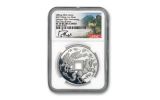 – 2019 China 1-oz Silver Unicorn Vault Protector NGC PF70UC First Day of Issue w/Song Fei Signature