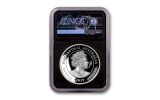 2019 Australia $2 2-oz Silver Double Dragon High Relief Proof NGC PF70UC First Releases w/Black Core & Opera House Label