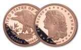 1879–2019 Smithsonian 1-oz Gold/Silver/Copper Morgan Schoolgirl Dollar 3-pc Set NGC PF70UC