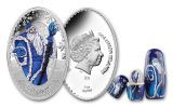 2020 Solomon Islands $5 1-oz Silver Father Frost Colorized Oval Proof