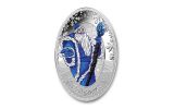 2020 Solomon Islands $5 1-oz Silver Father Frost Colorized Oval Proof