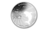 2020 Barbados $5 1-oz Silver Shapes of America Orca High Relief Proof-Like