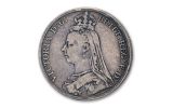 1887–1892 Great Britain Silver Crown Queen Victoria Jubilee VF