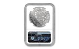 2019 Netherlands 1-oz Silver Lion Dollar NGC PF70 Early Releases w/Lion Dollar Label & Gold Foil Map