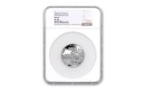 2020 Barbados $5 1-oz Silver Shapes of America Beaver High Relief Proof-Like NGC PL70
