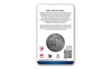 Republic of Chad 2020 5,000 Francs CFA 1-oz Silver Litecoin Crypto Currency Coin Antiqued in Digital Certicard
