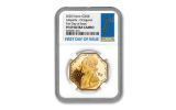 2020 France €200 1-oz Gold Lafayette Octagonal Proof NGC PF69UC First Day of Issue