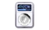 2020 Australia $1 1-oz Silver Quokka NGC MS70 First Releases w/Flag Label