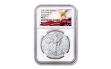 2021-(W) $1 1-oz Silver American Eagle Struck at West Point NGC MS70 First Releases w/Eagle Label