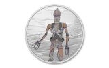 2021 Niue $2 1-oz Silver Star Wars Mandalorian™ IG-11™ Colorized Gem Proof 
