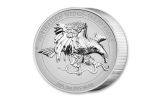 2021 Australia $2 2-oz Silver Wedge-Tailed Eagle Ultra High Relief Piedfort Proof