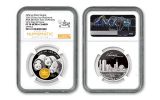 2021 China Gold, Platinum & Silver ANA Show Panda Proof 3-pc Proof Set NGC PF70UC First Day of Issue