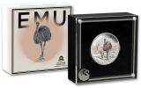 2021 Australia $1 1-oz Silver Melbourne ADNA Expo Emu Colorized Coin BU