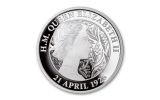 2021 Australia $1 1-oz Silver 95th Birthday of Queen Elizabeth II Proof