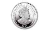 2021 Australia $1 1-oz Silver 95th Birthday of Queen Elizabeth II Proof