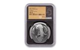 2021 South Africa 1-oz Silver Big 5 II Elephant NGC MS70 First Day of Issue w/Black Core & Big 5 Label