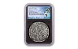Tuvalu 2021 $1 1oz Silver Gods of Olympus Hades Antiqued NGC MS70 First Release Black Core w/ Pacific Rim Label