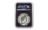 Tuvalu 2021 $1 1oz Silver Gods of Olympus Hades Antiqued NGC MS70 First Release Black Core w/ Pacific Rim Label