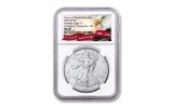 2021(P) $1 1-oz Silver Eagle Type 1 Struck At Philadelphia Emergency Production NGC MS69 First Releases w/Eagle Label
