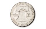 1948–1963 Franklin Silver Half Dollar 35-Coin Set AU w/Album