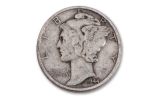 1944 Mercury Dime 20-Coin Roll VG