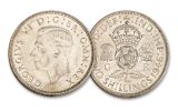 5PC UK 1937-1946 Silver 1 Shilling George VI F/VF (Dates our choice)