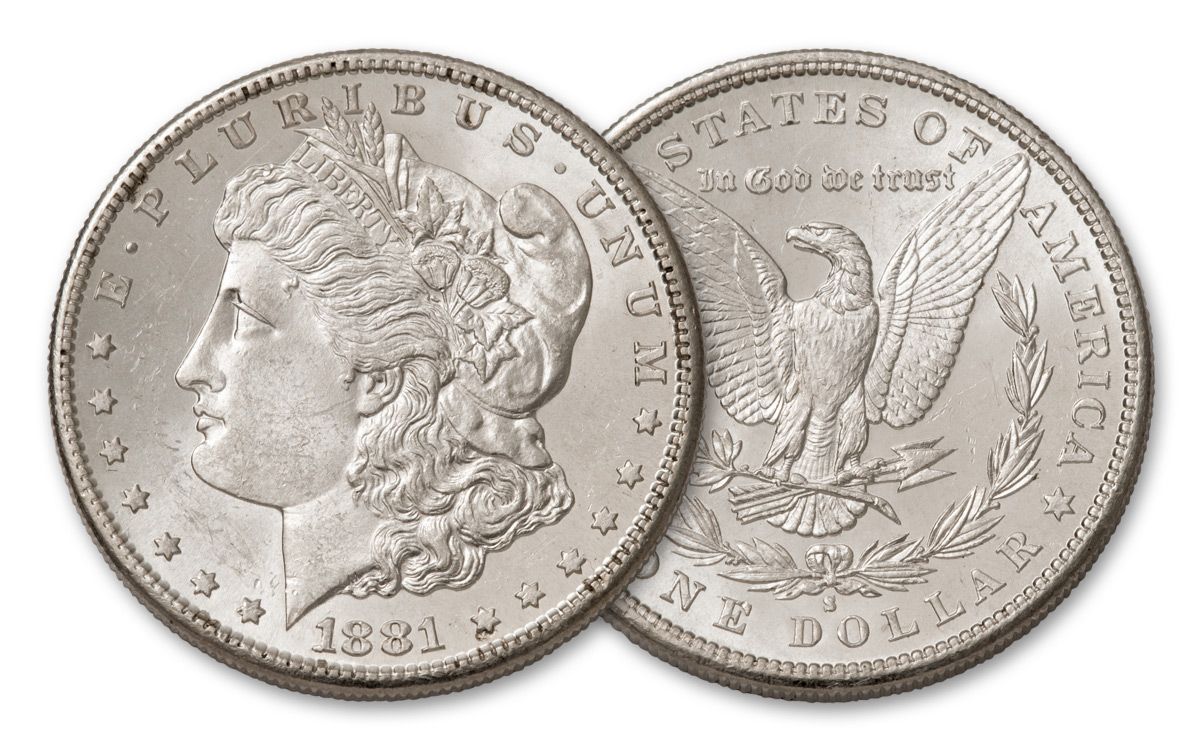 1881-S Morgan Silver Dollar BU | GovMint.com