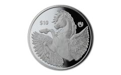 BVI 2023 $10 1oz Silver Pobjoy Farewell Pegasus Proof