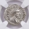 AD 138–161 Roman Silver Denarius of Antoninus Pius Golden Age Hoard NGC XF