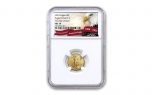 2021 $5 1/10-oz Gold Eagle Type 2 NGC MS70 First Day of Issue w/Red Banner Label