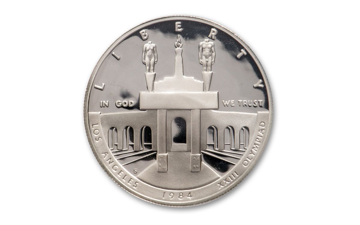 1984-S $1 Silver Olympic Proof | GovMint.com