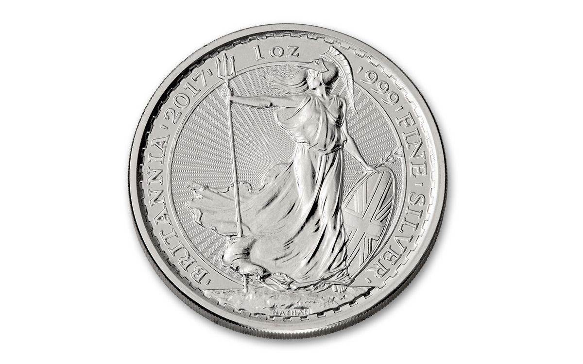 2017 GB 1-oz Silver Britannia NGC MS69 FR Black Core Coin | GovMint.com
