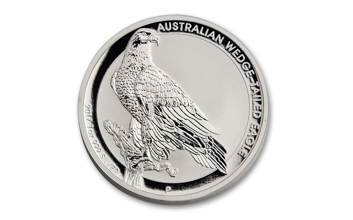 2017 Australia 1 Dollar 1-oz Silver Wedge-Tailed Eagle NGC MS70