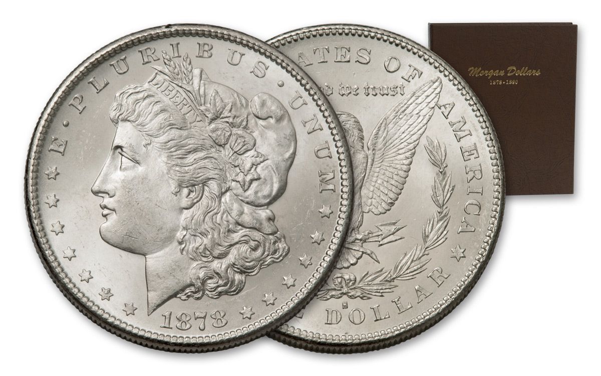 1921 US Philadelphia 1 Dollar Silver Morgan XF Coin