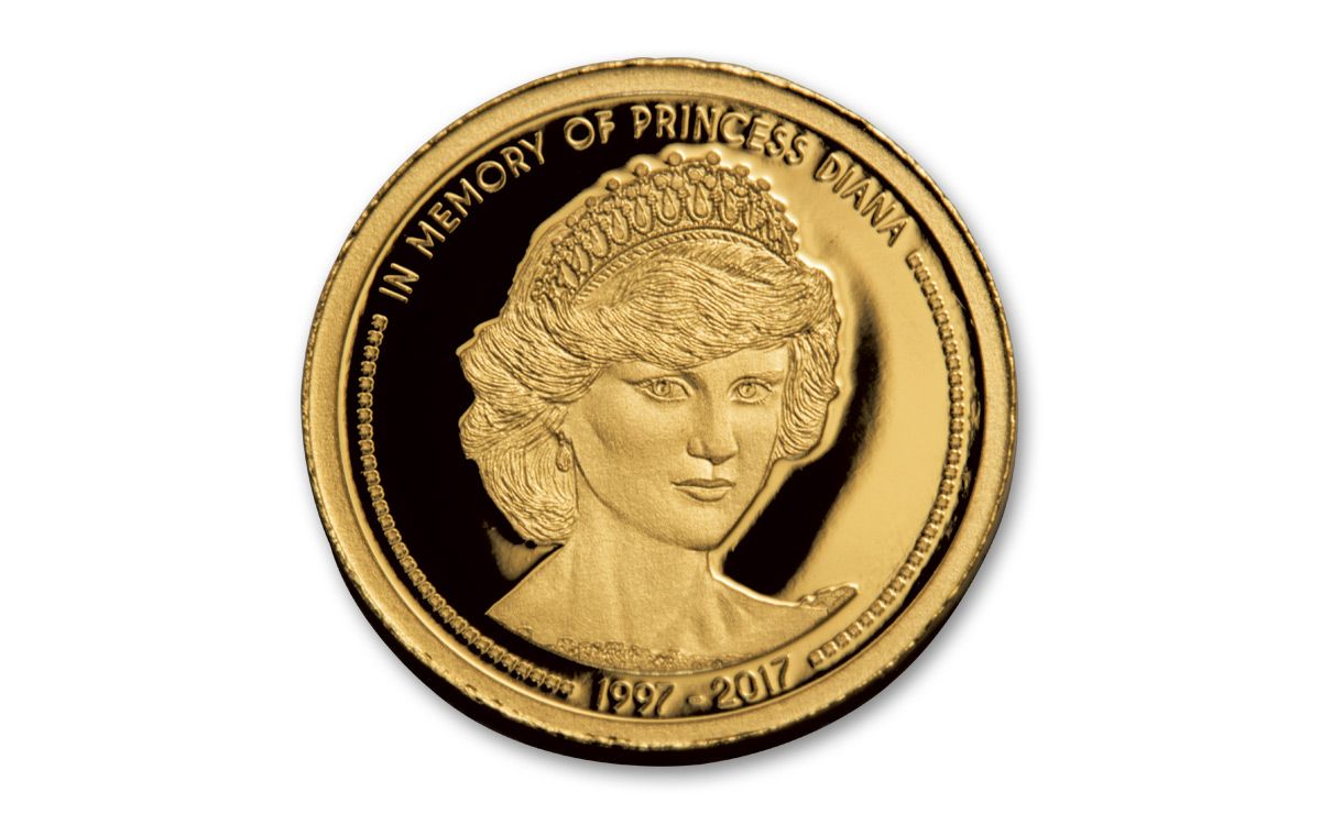 2017 CK $5 1/100-oz Gold Princess Diana Proof-Like Coin | GovMint.com