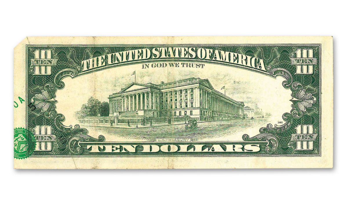 Vintage 1988 Series A $10 Ten Dollar Bill Currency US