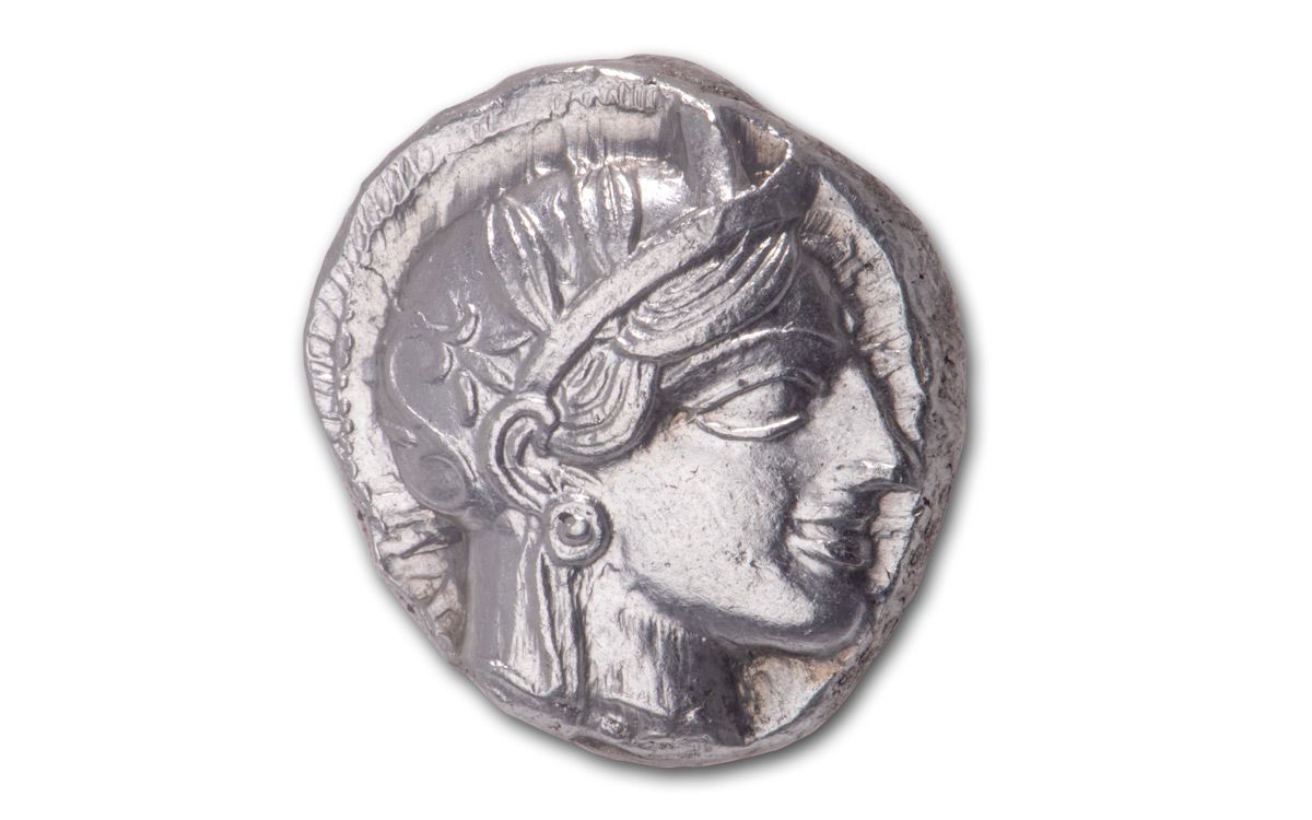 440–404 B.C. Attica Athens Silver Athena Owl Tetradrachm NGC MS