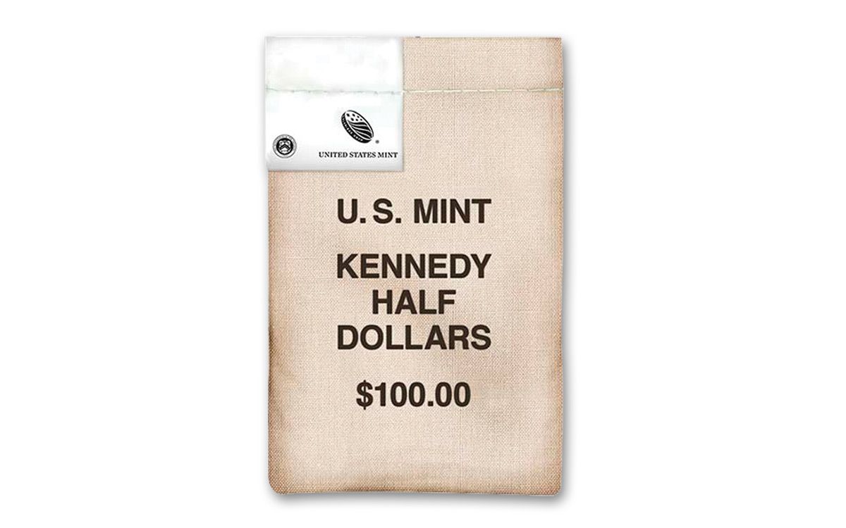 2019-P-D Kennedy Half Dollar 200-Piece Coin Bag | GovMint.com