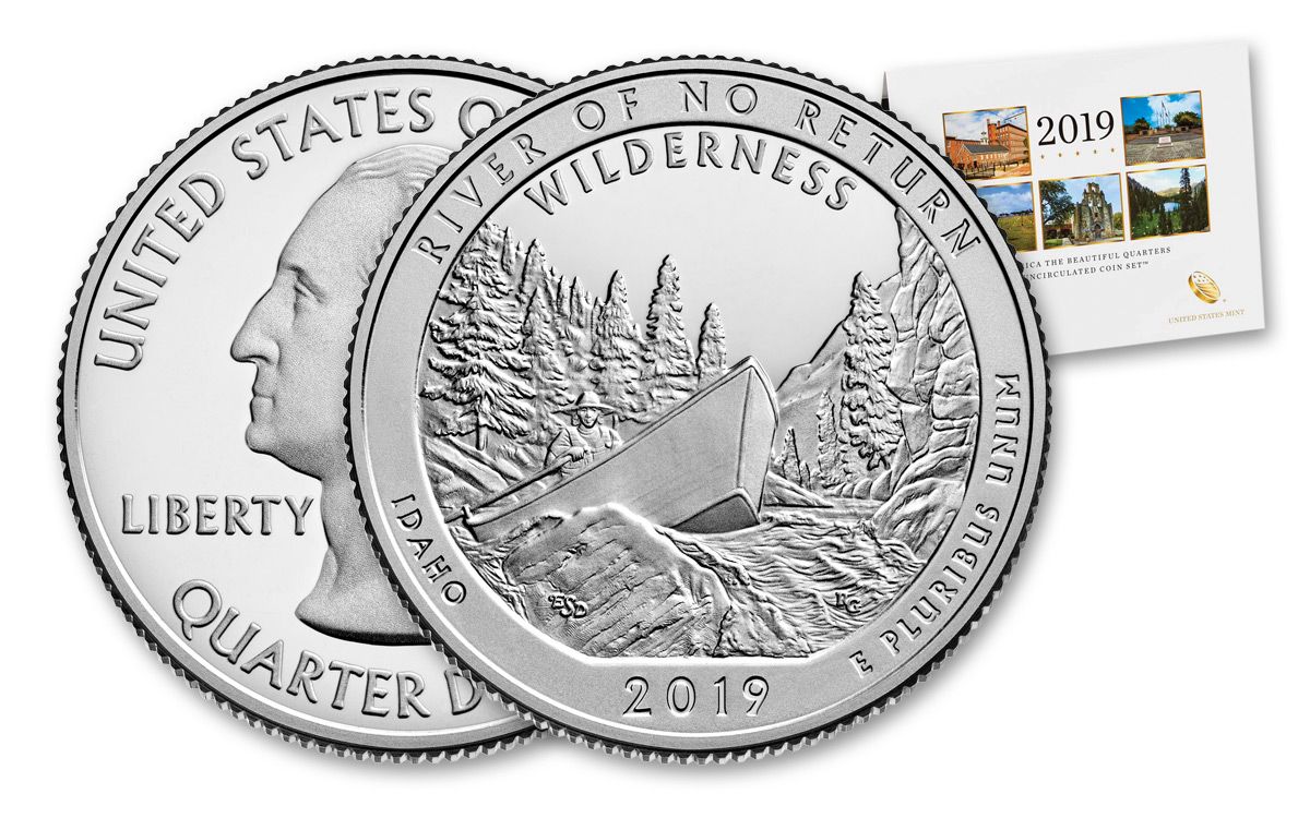 2019 P D BU National Park Quarter 10 Coin Set Uncirculated 