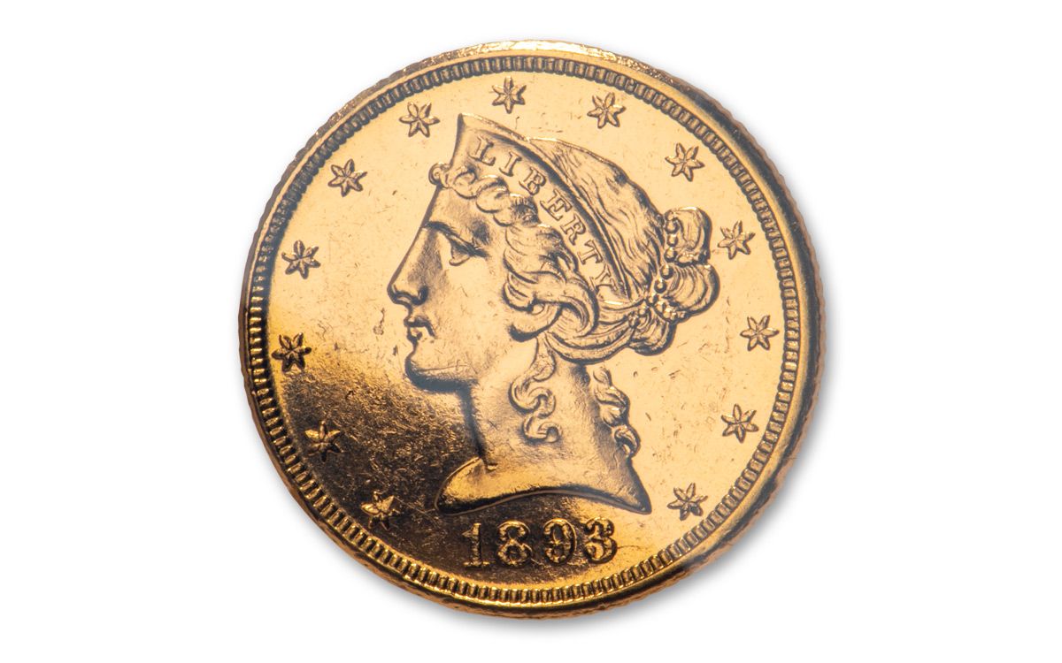 絶賛 【品質保証書付】 アンティークコイン NGC PCGS 1897 Liberty Gold Half Eagle $5 Coin