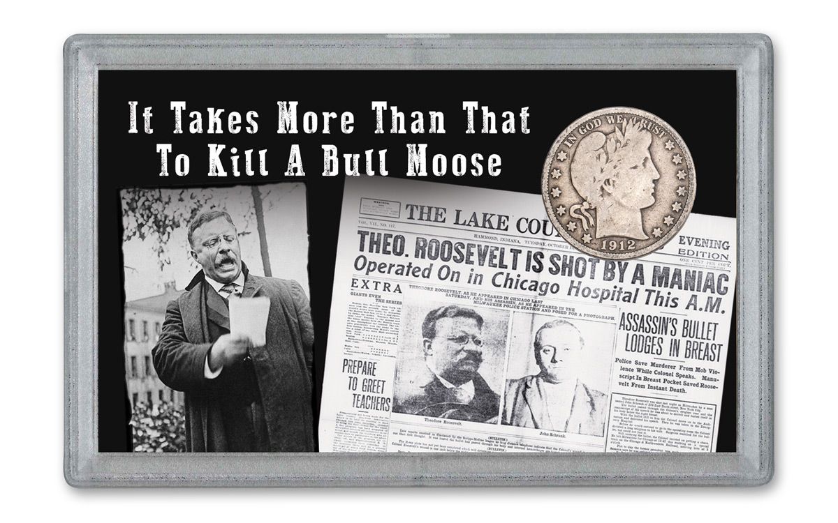 1912 Silver Barber Half Dollar Bull Moose Party Vg Govmint Com